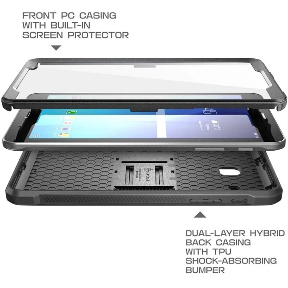 SUPCASE Unicorn Beetle Pro Series Case Designed for Galaxy Tab E 8.0 (Black)